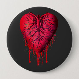 Bloeding Hartslag Harde liefde Harde onderbreking  Ronde Button 4,0 Cm