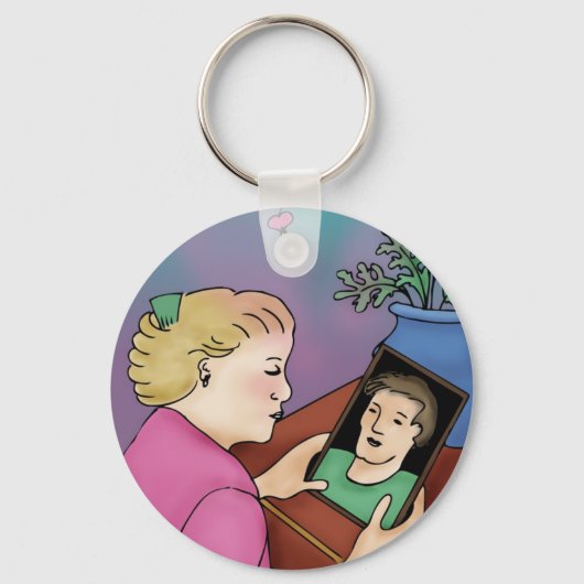 Bloeding Hartslag Sleutelhanger (Voorkant)