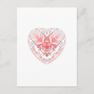 Bloeding Hartwit Briefkaart