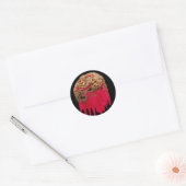 Bloeding hersenen-sticker ronde sticker (Envelop)
