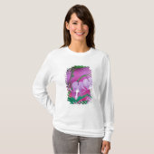 bloeding in de tuin. Krediet T-shirt (Voorkant volledig)