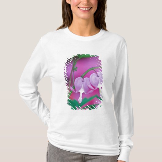 bloeding in de tuin. Krediet T-shirt (Voorkant)