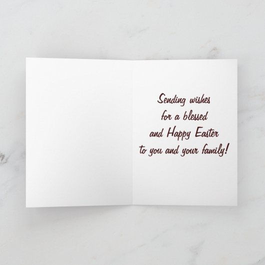 BLOEDINGEN AAN U/UW GEZIN EENVOUDIGER FEESTDAGEN KAART (Binnen)