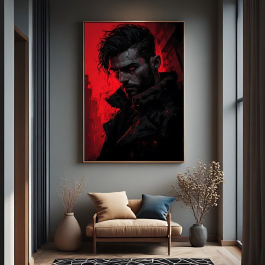 Bloedjager Donker Portret Poster