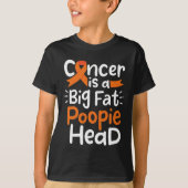 Bloedkanker Awareness Lint Leukemie Poopie Head T-shirt (Voorkant)