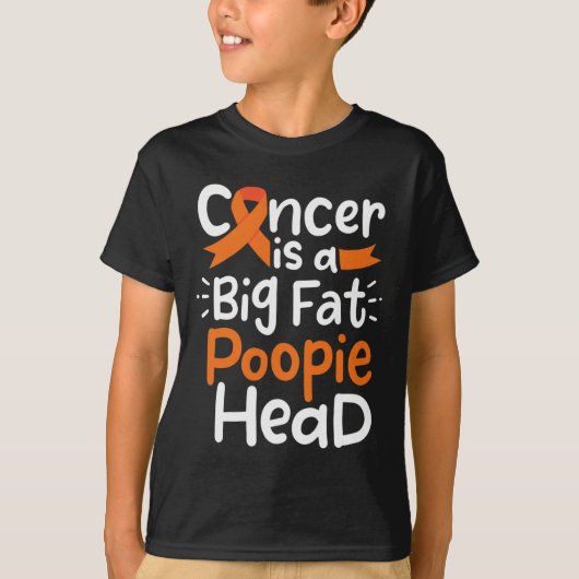 Bloedkanker Awareness Lint Leukemie Poopie Head T-shirt (Voorkant)
