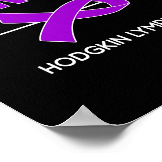 Bloedkanker Awareness Outfit Hodgkin Lymfoom Oorlo Poster (Hoek)
