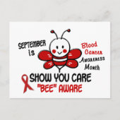 Bloedkanker Bewustmakingsmaand Bewaar 1.1 Briefkaart (Voorkant)