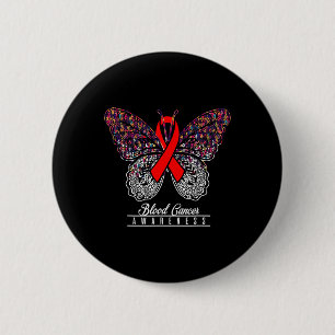 Bloedkanker Bewustzijn Vlinder Liefhebbers Cadeaus Ronde Button 5,7 Cm