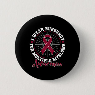 Bloedkanker die ik Bourgogne voor multipel myeloom Ronde Button 5,7 Cm
