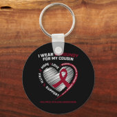 Bloedkanker Draag Bourgondisch neefje multipel mye Sleutelhanger (Achterkant)