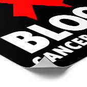 Bloedkanker - Ik Draag rood voor bloedkanker AWARE Poster (Hoek)