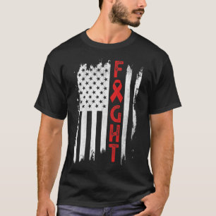 Bloedkanker krijger Bloedkanker Bewustzijn Rode le T-shirt