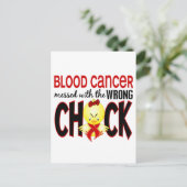 Bloedkanker met de verkeerde kuiken briefkaart (Staand voorkant)