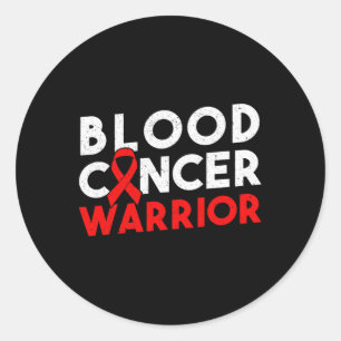 Bloedkanker Warrior Lint 2 Ronde Sticker