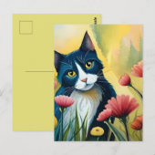 Bloedkat Briefkaart (Voorkant / Achterkant)