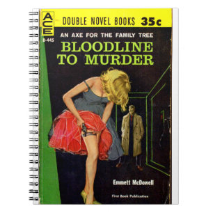 Bloedlijn naar Murder pulp cover Notitieboek