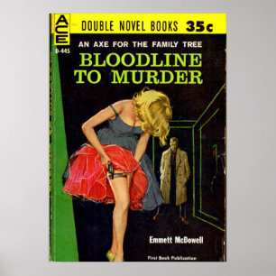 Bloedlijn naar Murder pulp cover Poster