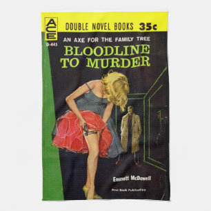 Bloedlijn naar Murder pulp cover Theedoek