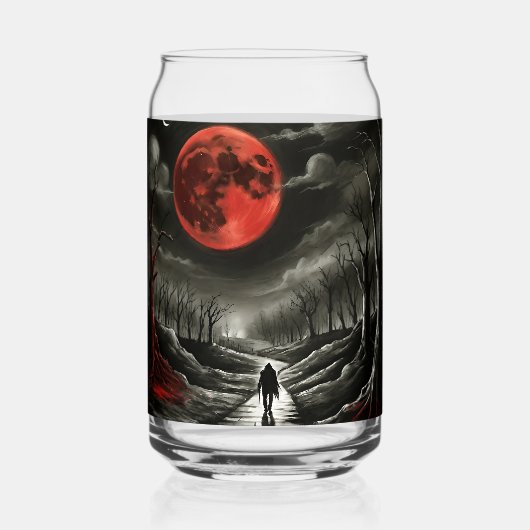 Bloedmaan blikvorm glas (Voorkant)
