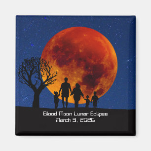 Bloedmaan Maansverduistering 2026 Magneet
