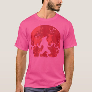 Bloedmaan Weerwolf Volle Maan Halloween Weerwolf T-shirt