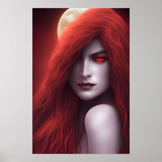 Bloedmakerij - AI Fantasy Art Print Portret (Voorkant)