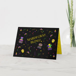 BLOEDMARDI GRAS BEDANKKAART
