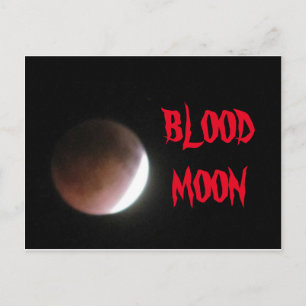 BLOEDMOON-BRIEFKAART BRIEFKAART