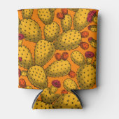 Bloedopuntia in geel blikjeskoeler (Voorkant)