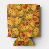 Bloedopuntia in geel blikjeskoeler (Achterkant)