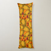 Bloedopuntia in geel lichaamskussen (Achterkant (Verticaal))