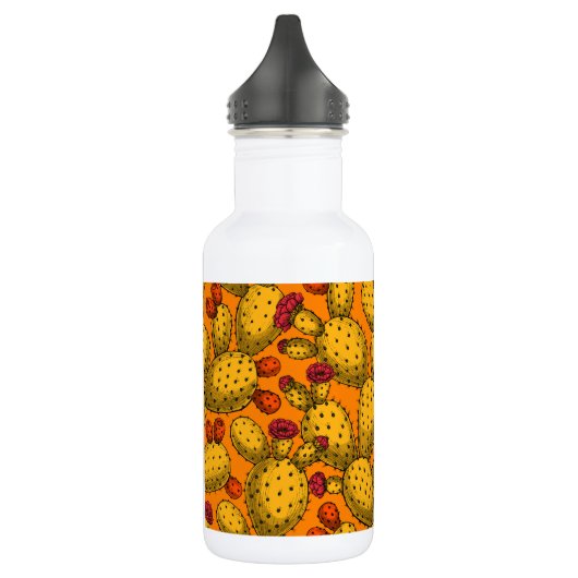 Bloedopuntia in geel waterfles  (Links)