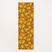 Bloedopuntia in geel yogamat (Voorkant)