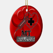 BLOEDORNAMENT MT - MEDISCHE TECHNOLOGIST - LAB KERAMISCH ORNAMENT (Rechts)