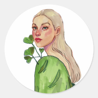 Bloedpijn Ronde Sticker