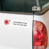 Bloedplaatje Bumpersticker (Op Truck)