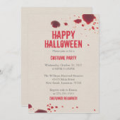 Bloedplaatje | Halloween Kaart (Voorkant / Achterkant)