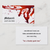 Bloedplaatjes Visitekaartje (Voorkant / Achterkant)