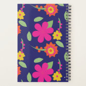 Bloedrempelmonogram Floral Neon Planner (Achterkant)