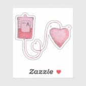 Bloedrit Spotprente Sticker (Vel)