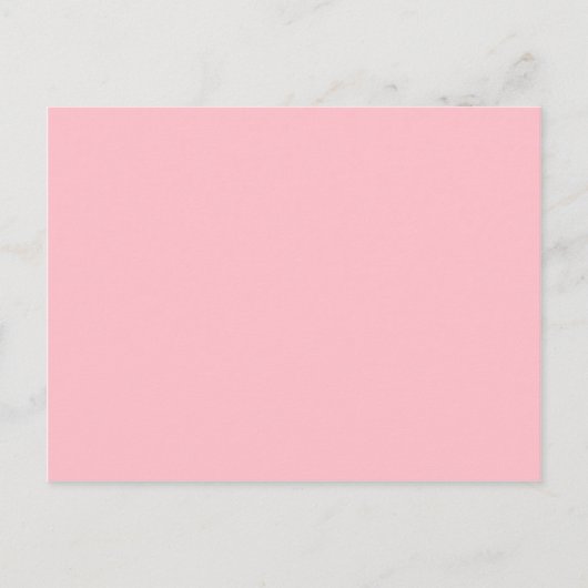 Bloedroze, bleke rode hex code ffc0cb briefkaart (Voorkant)