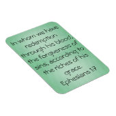 Bloedscriptie Ephesians 1:7 magneet (Rechterzijde)