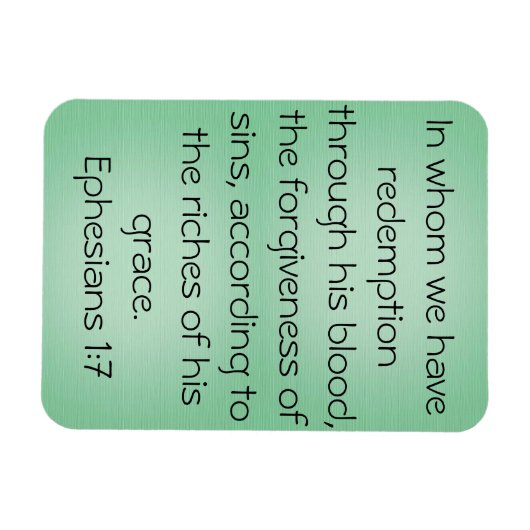 Bloedscriptie Ephesians 1:7 magneet (Horizontaal)