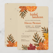 Bloedsinaasappels en herfstbladeren kaart (Voorkant / Achterkant)