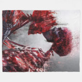 BLOEDSKULLEN FLEECE DEKEN (Voorkant (Horizontaal))