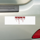 bloedspatten 5 bumpersticker (Op auto)