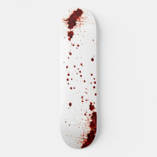 Bloedspatten op de muur skateboard