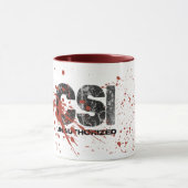 Bloedspatter CSI Niet-toegestane Mok (Midden)