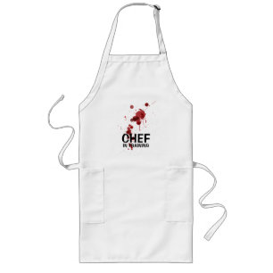 Bloedspatter Funny Apron Lang Schort